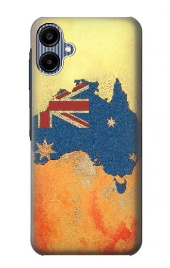 S2494 Australia Flag Map Rock Texture Hülle Schutzhülle Taschen für Samsung Galaxy A06