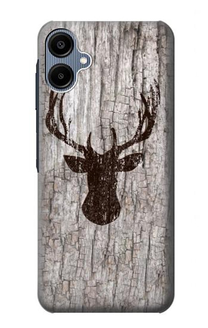 S2505 Reindeer Head Old Wood Texture Graphic Hülle Schutzhülle Taschen für Samsung Galaxy A06