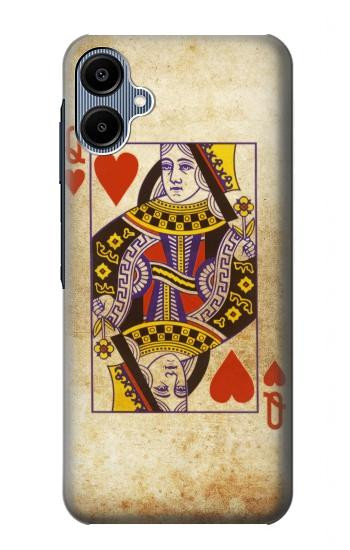 S2833 Poker Card Queen Hearts Hülle Schutzhülle Taschen für Samsung Galaxy A06