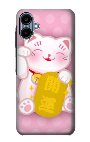S3025 Pink Maneki Neko Lucky Cat Hülle Schutzhülle Taschen für Samsung Galaxy A06