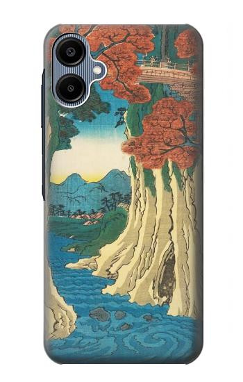 S3348 Utagawa Hiroshige The Monkey Bridge Hülle Schutzhülle Taschen für Samsung Galaxy A06
