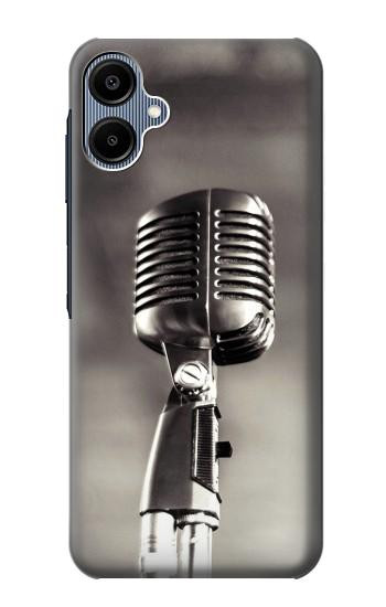 S3495 Vintage Microphone Hülle Schutzhülle Taschen für Samsung Galaxy A06