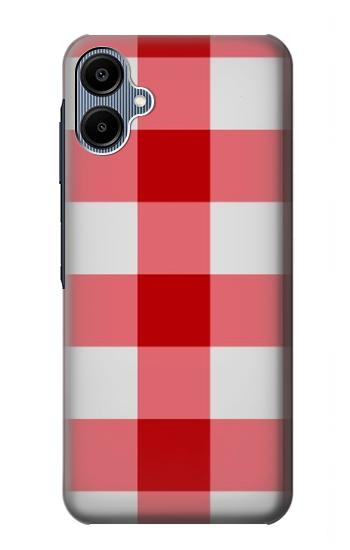 S3535 Red Gingham Hülle Schutzhülle Taschen für Samsung Galaxy A06