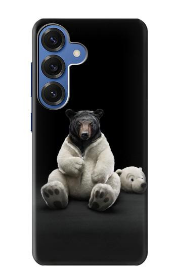 S0878 Black Bear Hülle Schutzhülle Taschen für Samsung Galaxy S25