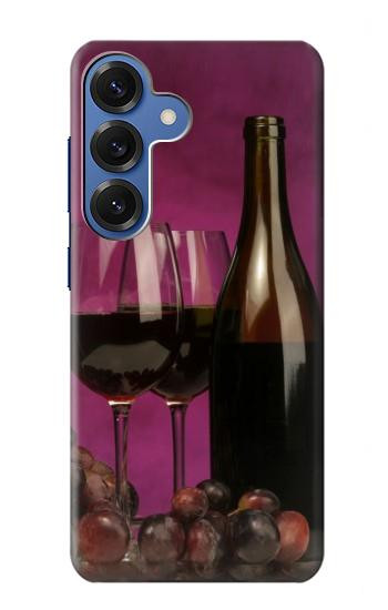 S0910 Red Wine Hülle Schutzhülle Taschen für Samsung Galaxy S25