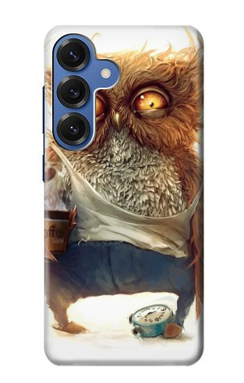 S1133 Wake up Owl Hülle Schutzhülle Taschen für Samsung Galaxy S25