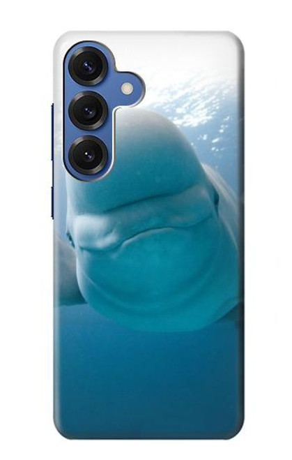 S1801 Beluga Whale Smile Whale Hülle Schutzhülle Taschen für Samsung Galaxy S25