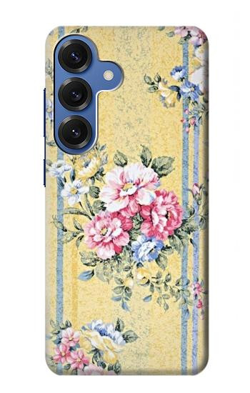 S2229 Vintage Flowers Hülle Schutzhülle Taschen für Samsung Galaxy S25