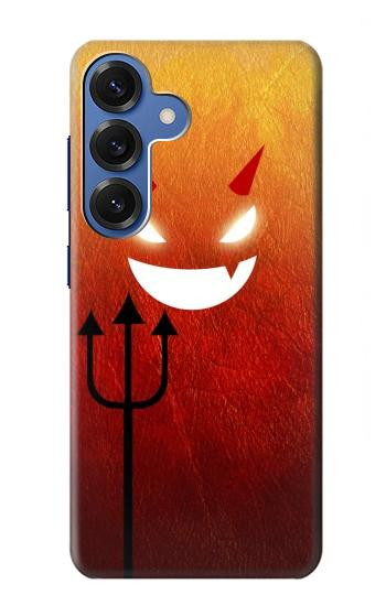 S2454 Red Cute Little Devil Cartoon Hülle Schutzhülle Taschen für Samsung Galaxy S25