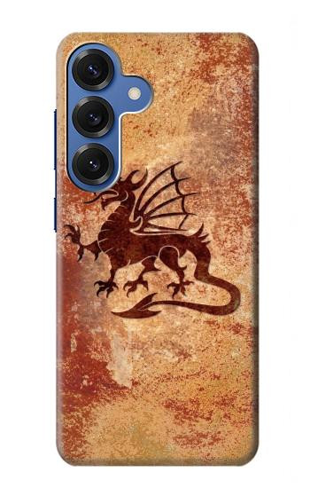 S2485 Dragon Metal Texture Graphic Printed Hülle Schutzhülle Taschen für Samsung Galaxy S25