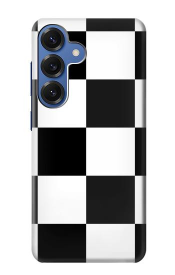 S2492 Black and White Check Hülle Schutzhülle Taschen für Samsung Galaxy S25