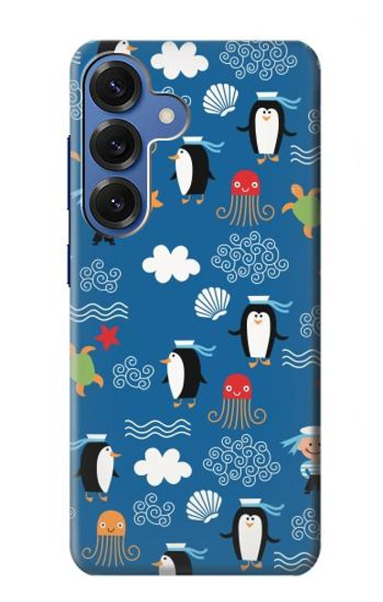 S2572 Marine Penguin Pattern Hülle Schutzhülle Taschen für Samsung Galaxy S25