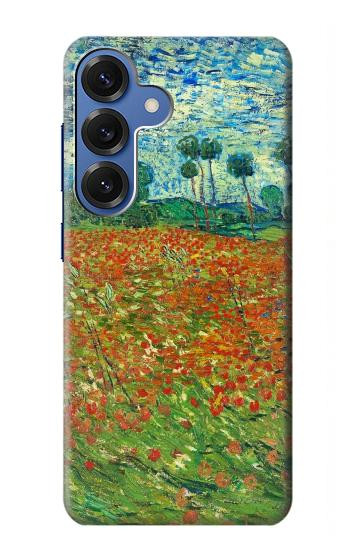 S2681 Field Of Poppies Vincent Van Gogh Hülle Schutzhülle Taschen für Samsung Galaxy S25