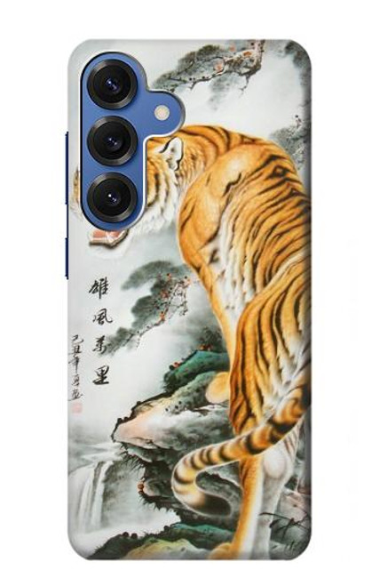 S2750 Oriental Chinese Tiger Painting Hülle Schutzhülle Taschen für Samsung Galaxy S25
