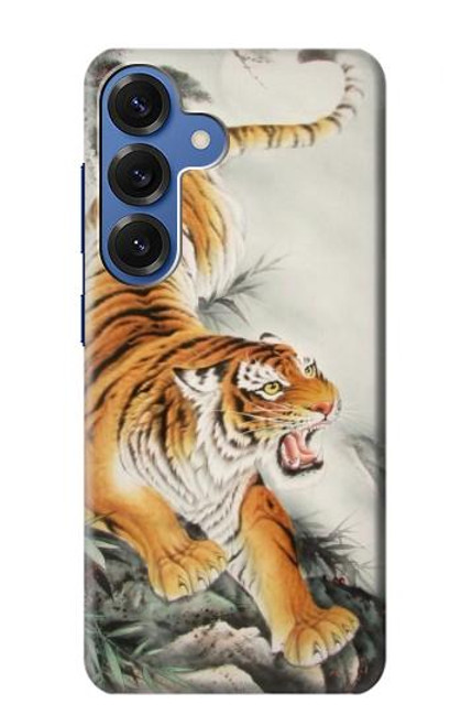 S2751 Chinese Tiger Brush Painting Hülle Schutzhülle Taschen für Samsung Galaxy S25