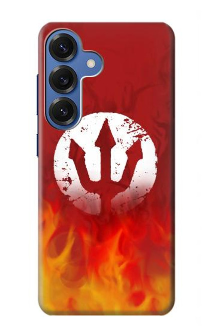 S2803 Fire Red Devil Spear Symbol Hülle Schutzhülle Taschen für Samsung Galaxy S25