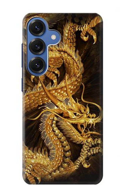 S2804 Chinese Gold Dragon Printed Hülle Schutzhülle Taschen für Samsung Galaxy S25