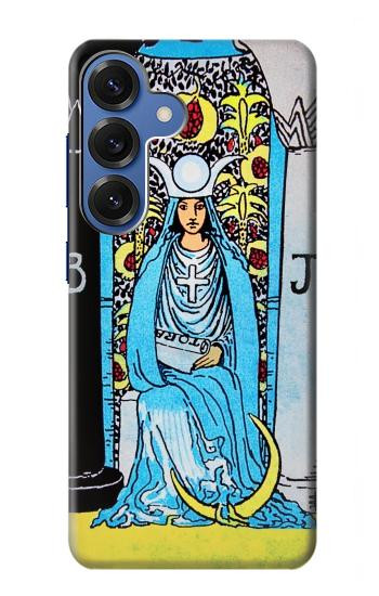 S2837 The High Priestess Vintage Tarot Card Hülle Schutzhülle Taschen für Samsung Galaxy S25
