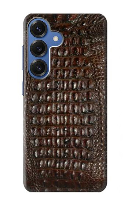 S2850 Brown Skin Alligator Graphic Printed Hülle Schutzhülle Taschen für Samsung Galaxy S25