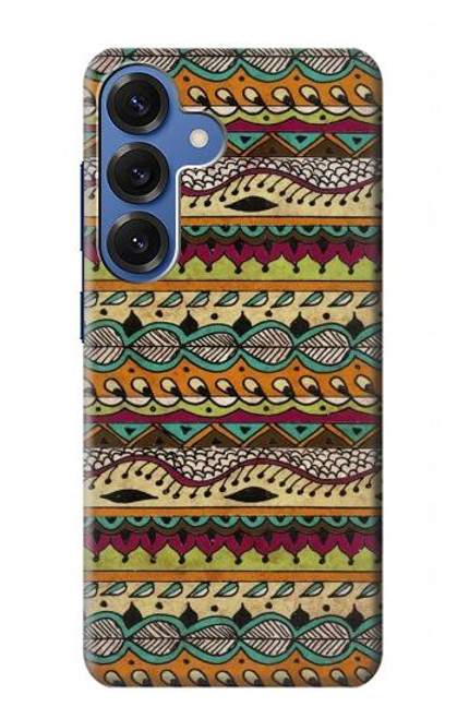 S2860 Aztec Boho Hippie Pattern Hülle Schutzhülle Taschen für Samsung Galaxy S25