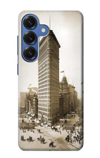 S3046 Old New York Flatiron Building Hülle Schutzhülle Taschen für Samsung Galaxy S25