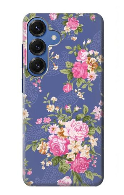 S3265 Vintage Flower Pattern Hülle Schutzhülle Taschen für Samsung Galaxy S25
