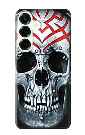 S0223 Vampire Skull Tattoo Hülle Schutzhülle Taschen für Samsung Galaxy S25 Plus