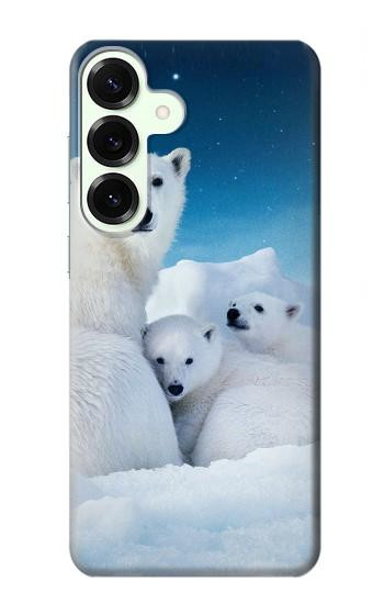 S0285 Polar Bear Family Arctic Hülle Schutzhülle Taschen für Samsung Galaxy S25 Plus