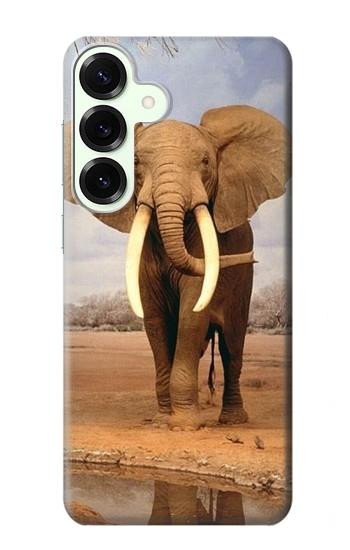 S0310 African Elephant Hülle Schutzhülle Taschen für Samsung Galaxy S25 Plus