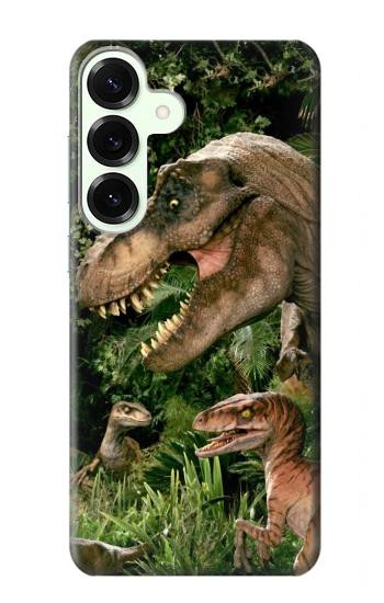 S1452 Trex Raptor Dinosaur Hülle Schutzhülle Taschen für Samsung Galaxy S25 Plus