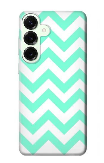 S1723 Mint Chevron Zigzag Hülle Schutzhülle Taschen für Samsung Galaxy S25 Plus