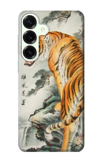 S1934 Chinese Tiger Painting Hülle Schutzhülle Taschen für Samsung Galaxy S25 Plus