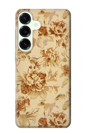 S2180 Flower Floral Vintage Pattern Hülle Schutzhülle Taschen für Samsung Galaxy S25 Plus