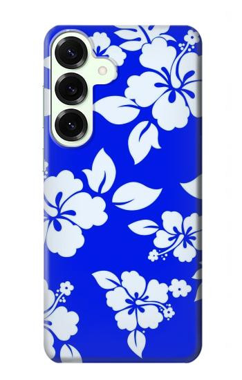 S2244 Hawaiian Hibiscus Blue Pattern Hülle Schutzhülle Taschen für Samsung Galaxy S25 Plus