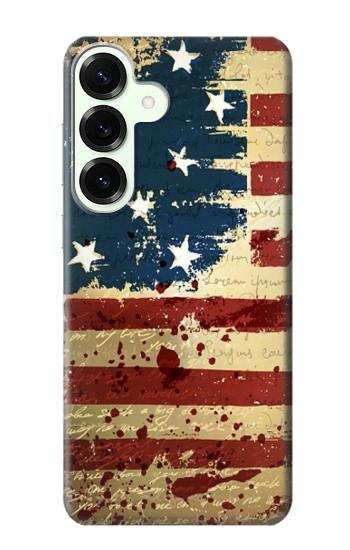 S2349 Old American Flag Hülle Schutzhülle Taschen für Samsung Galaxy S25 Plus