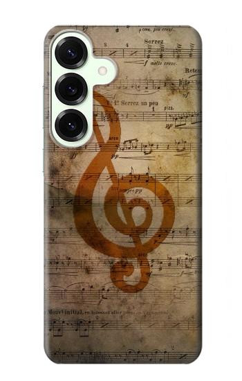 S2368 Sheet Music Notes Hülle Schutzhülle Taschen für Samsung Galaxy S25 Plus