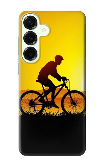 S2385 Bicycle Bike Sunset Hülle Schutzhülle Taschen für Samsung Galaxy S25 Plus