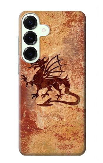 S2485 Dragon Metal Texture Graphic Printed Hülle Schutzhülle Taschen für Samsung Galaxy S25 Plus