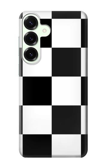 S2492 Black and White Check Hülle Schutzhülle Taschen für Samsung Galaxy S25 Plus