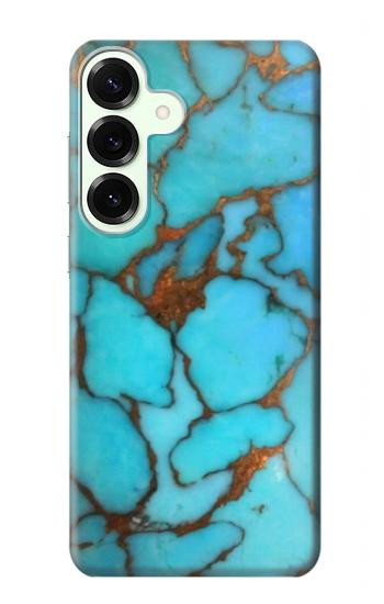 S2685 Aqua Turquoise Gemstone Graphic Printed Hülle Schutzhülle Taschen für Samsung Galaxy S25 Plus