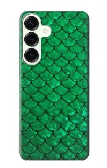 S2704 Green Fish Scale Pattern Graphic Hülle Schutzhülle Taschen für Samsung Galaxy S25 Plus