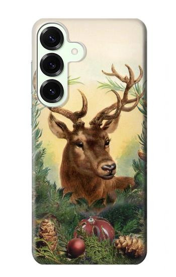 S2841 Vintage Reindeer Christmas Hülle Schutzhülle Taschen für Samsung Galaxy S25 Plus