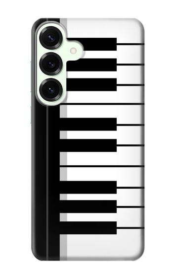 S3078 Black and White Piano Keyboard Hülle Schutzhülle Taschen für Samsung Galaxy S25 Plus