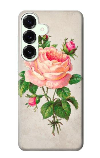 S3079 Vintage Pink Rose Hülle Schutzhülle Taschen für Samsung Galaxy S25 Plus