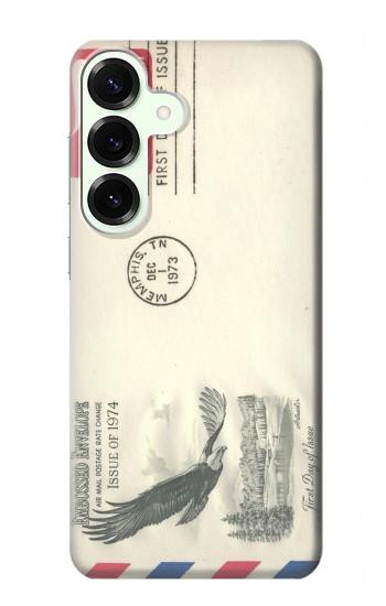 S3551 Vintage Airmail Envelope Art Hülle Schutzhülle Taschen für Samsung Galaxy S25 Plus