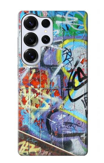 S0588 Wall Graffiti Hülle Schutzhülle Taschen für Samsung Galaxy S25 Ultra