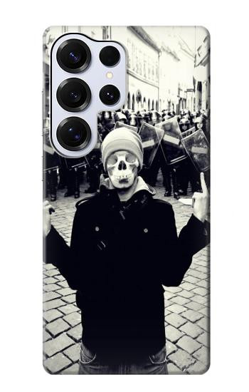 S1108 Skull Mask Man Protester Hülle Schutzhülle Taschen für Samsung Galaxy S25 Ultra