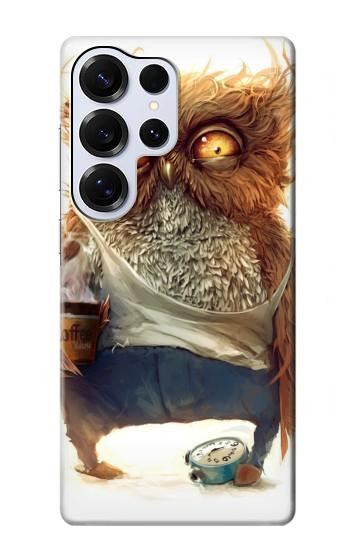 S1133 Wake up Owl Hülle Schutzhülle Taschen für Samsung Galaxy S25 Ultra