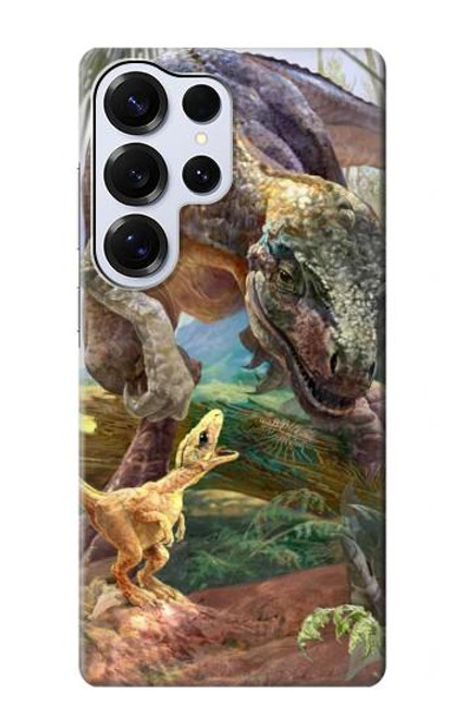 S1290 Dinosaurs T-Rex Hülle Schutzhülle Taschen für Samsung Galaxy S25 Ultra