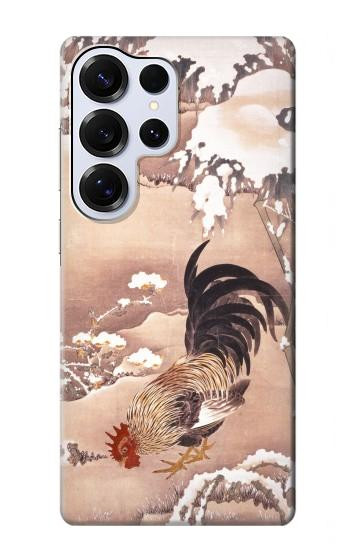 S1332 Ito Jakuchu Rooster Hülle Schutzhülle Taschen für Samsung Galaxy S25 Ultra